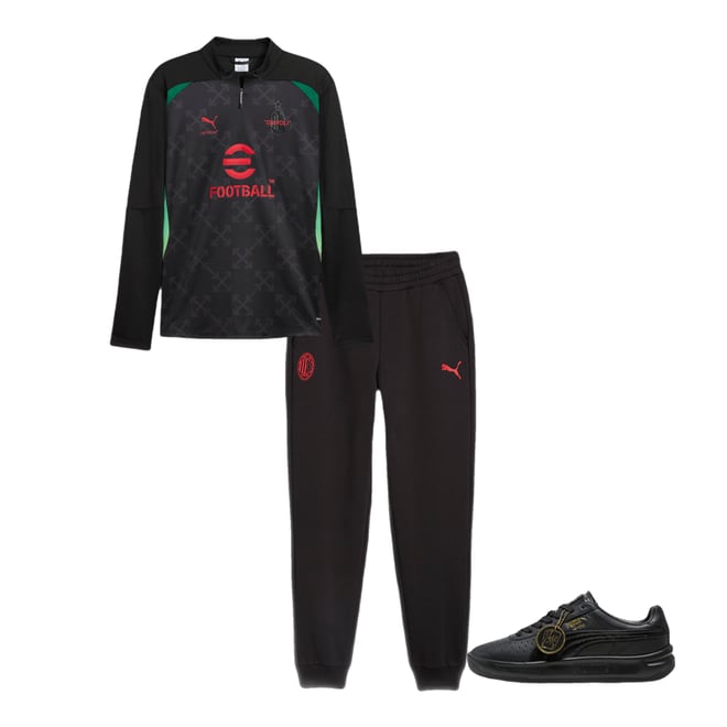AC MILAN x OFF-WHITE™ Men's Pre-Match Quarter-Zip Top | PUMA