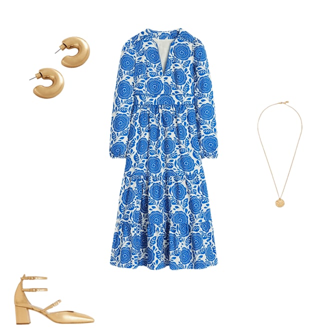 1st bundle featuring 3 items which compliment Violet Midi Dress-Gallery Blue, Dahlia Stamp