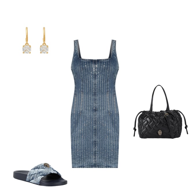 新品　AMERI TORSO LIKE DENIM DRESS ameri TORSO LIKE DENIM DRESS