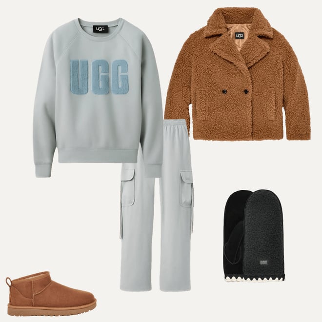 UGG® UGGfluff Scalloped Mitten for Women | UGG®