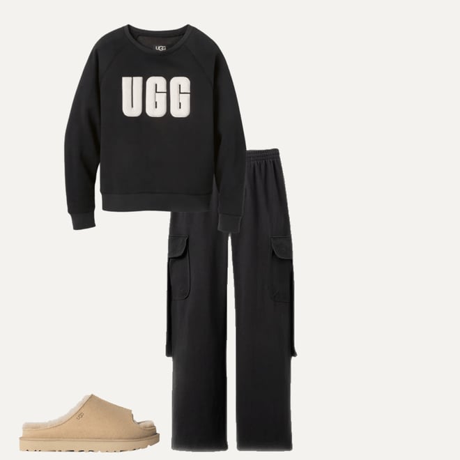 Madeline Fuzzy Logo Crewneck | UGG Madeline Fuzzy Logo Crewneck | UGG