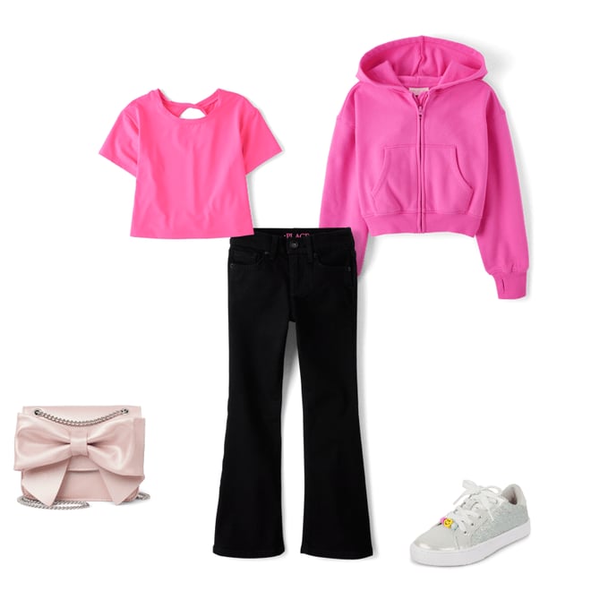 10th bundle featuring 4 items which compliment Girls Shimmer Bow Bag