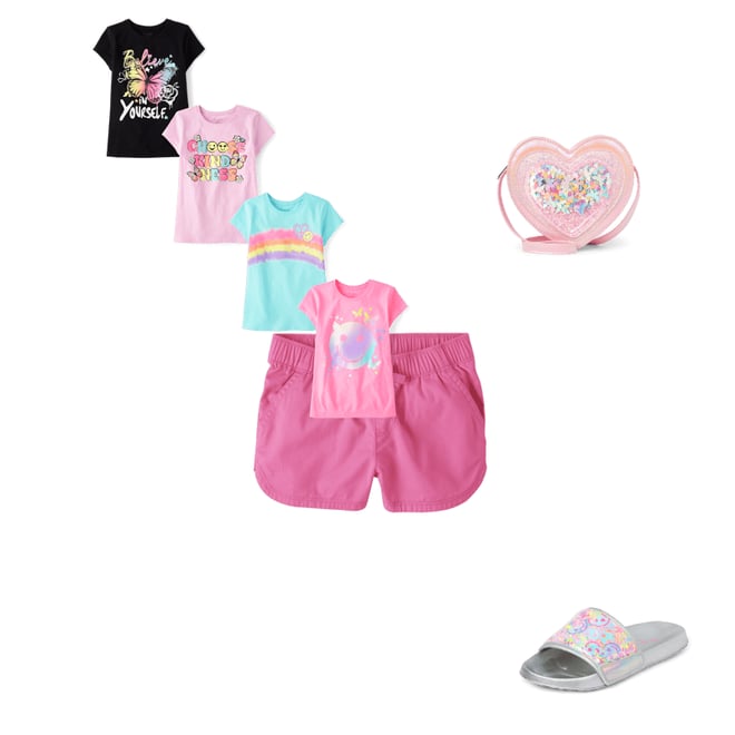 6th bundle featuring 3 items which compliment Girls Shakey Butterfly Heart Bag