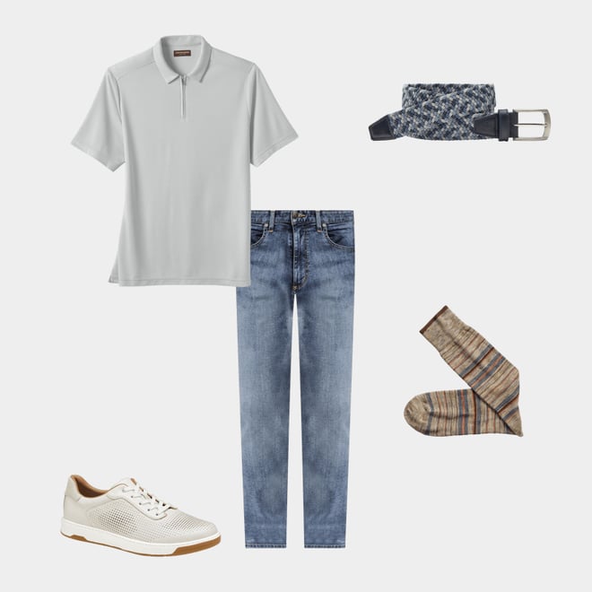 1st bundle featuring 4 items which compliment Heather Stripe Socks