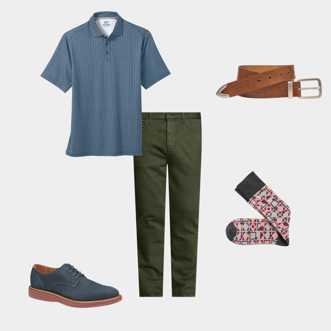 1st bundle featuring 4 items which compliment XC4® Performance Print Polos + Cool Degree™