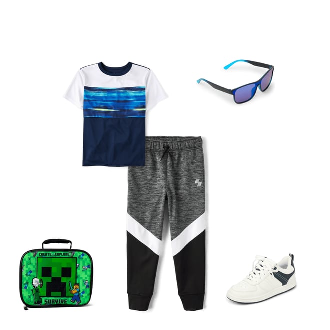 3rd bundle featuring 4 items which compliment Boys Performance Colorblock Top