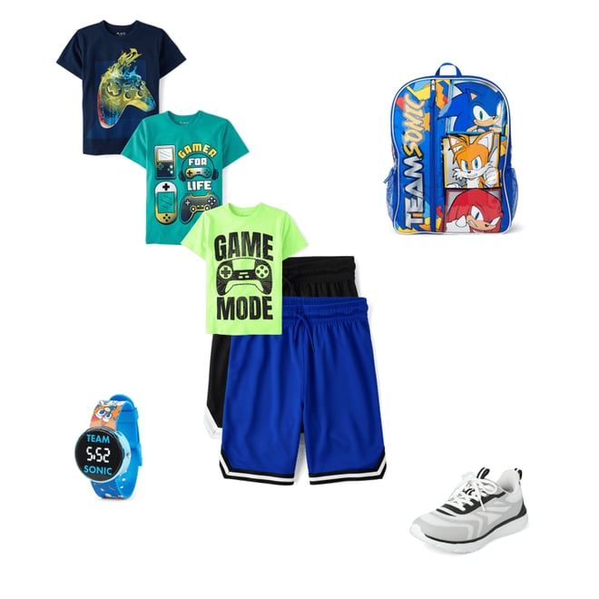 2nd bundle featuring 4 items which compliment Boys Gamer Graphic Tee 3-Pack