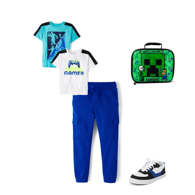 1st bundle featuring 3 items which compliment Boys Gamer Performance Top 2-Pack