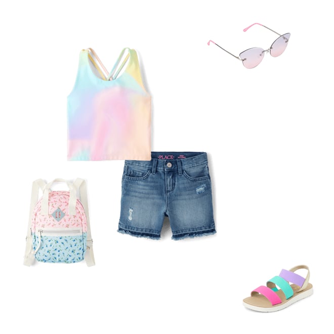 9th bundle featuring 4 items which compliment Girls Denim Midi Shorts