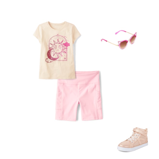 3rd bundle featuring 3 items which compliment Girls Quick Dry High Rise Bike Shorts