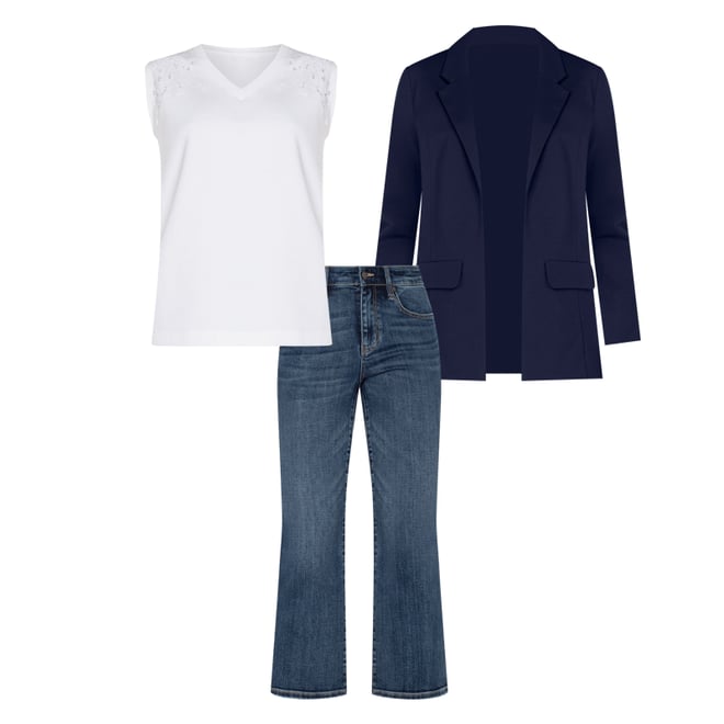4th bundle featuring 2 items which compliment Boyfriend Blazer With Princess Darts