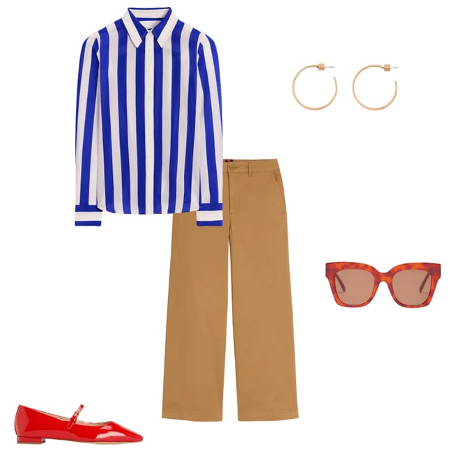 1st bundle featuring 4 items which compliment Barnsbury Crop Chino Pants-Hazelnut Brown