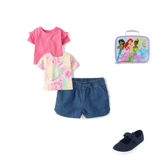 9th bundle featuring 3 items which compliment Baby And Toddler Girls Chambray Pull On Shorts