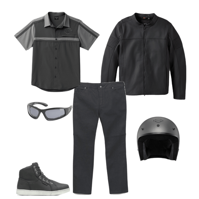 Men's Coolcore Bar & Shield Shirt - Colorblocked - Blackened