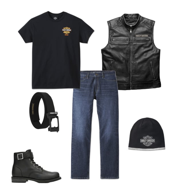 Men's Passing Link Leather Vest | Harley-Davidson USA