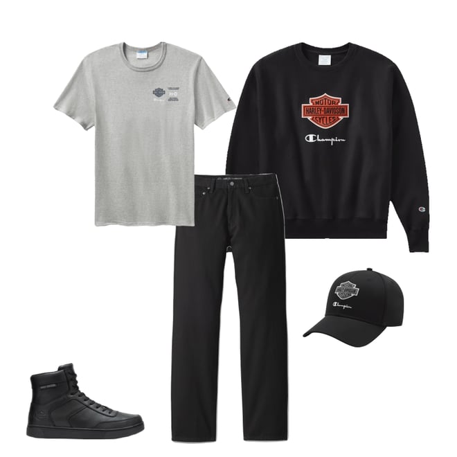 Champion x Harley-Davidson Fanatic Crew Neck Sweatshirt