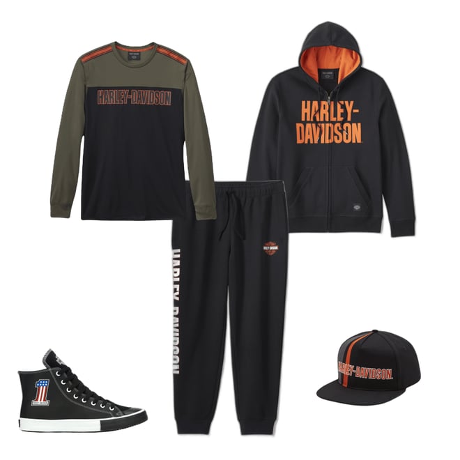 Men's Bar Font Zip-Up Hoodie | Harley-Davidson USA Men's Bar Font Zip-Up Hoodie | Harley-Davidson USA