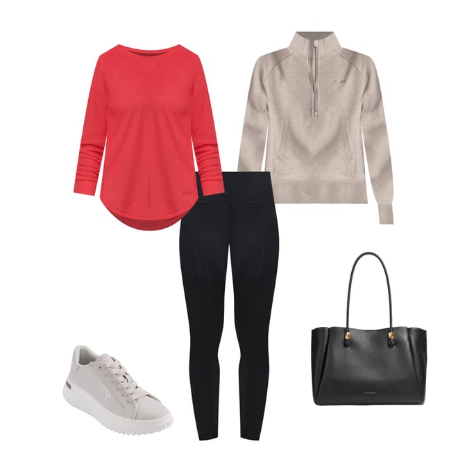 DKNY Sport by Donna Karan Logo Half Zip Stand Collar