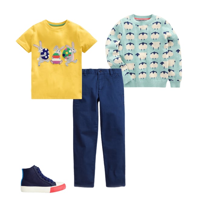 2nd bundle featuring 3 items which compliment Novelty Jumper-Tourmaline Blue Sheep