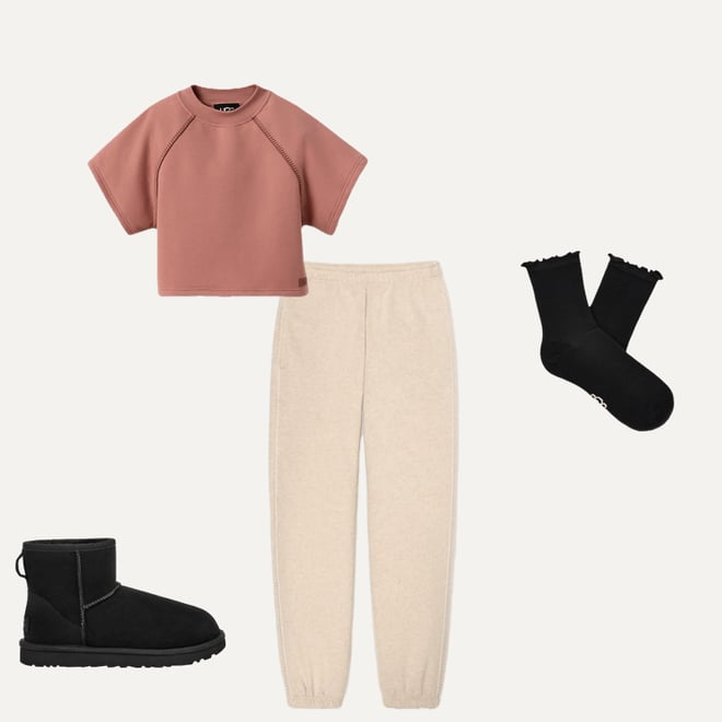 アグオーストラリア UGG クラシック Short Sleeve Crewneck レディース パーカー スウェット Pink Dawn UGG® Classic Short Sleeve Crewneck for Women | UGG®