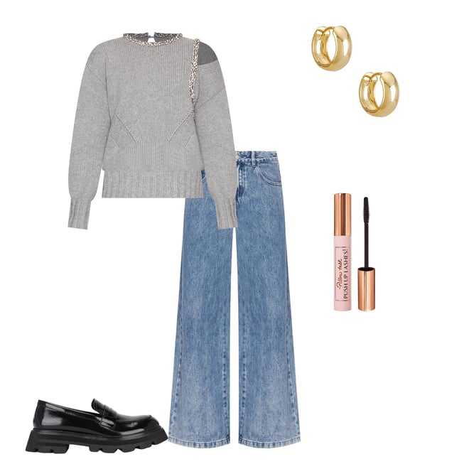3rd bundle featuring 4 items which compliment Relaxed Low Rise Baggy Jeans