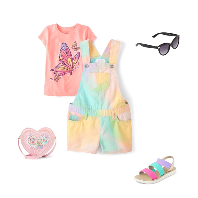 1st bundle featuring 4 items which compliment Girls Butterfly Graphic Tee