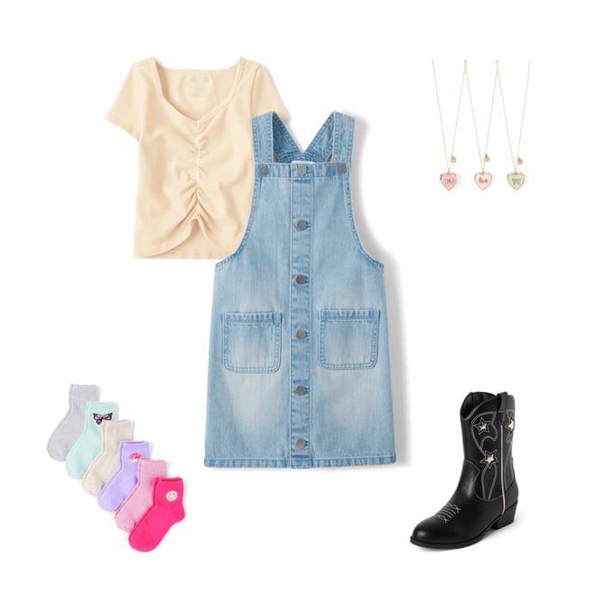 1st bundle featuring 4 items which compliment Girls Icon Midi Socks 6-Pack