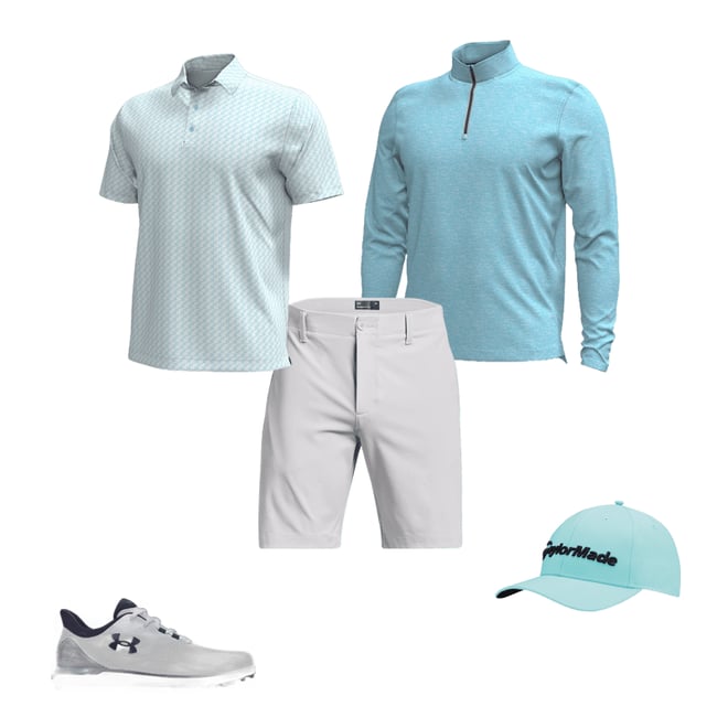 Under Armour UA Aura Heather Quarter Zip Golf Pullover