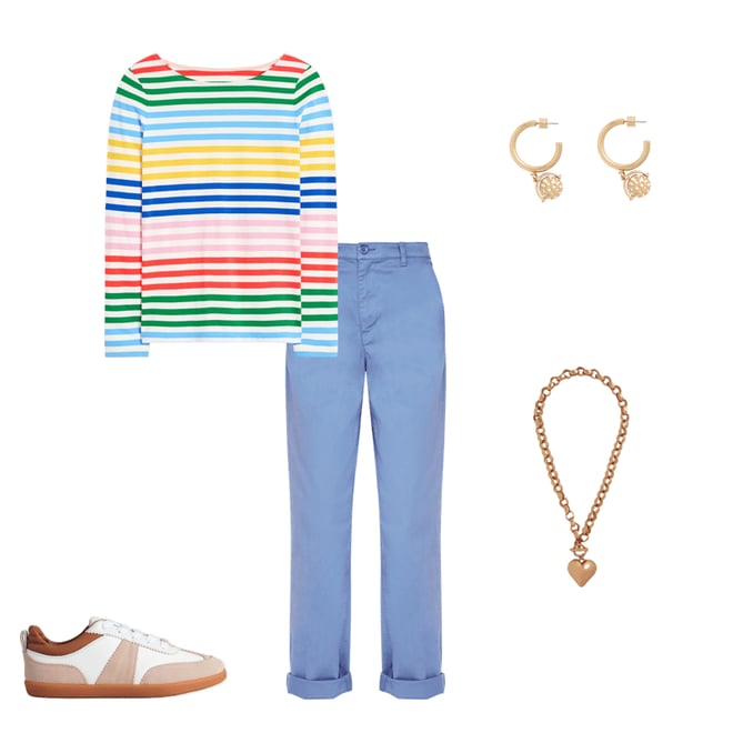 2nd bundle featuring 4 items which compliment Barnsbury Chino Trousers-Blue River