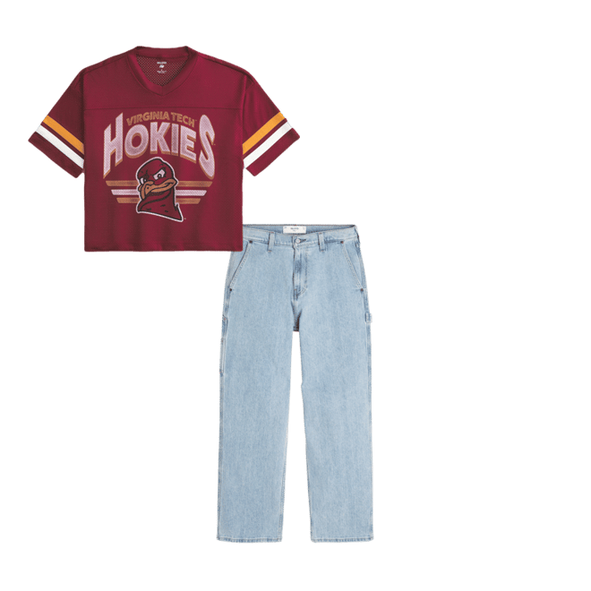 Virginia Tech Hokies Graphic Football Jersey