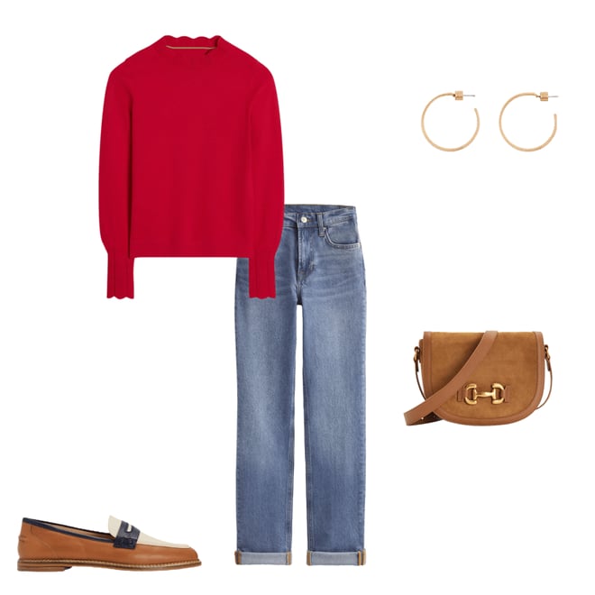 1st bundle featuring 4 items which compliment Imi Scallop Trim Jumper