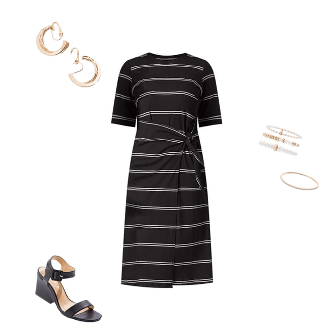  Cato Fashions | Cato Ribbed Tie Front Midi Dress
