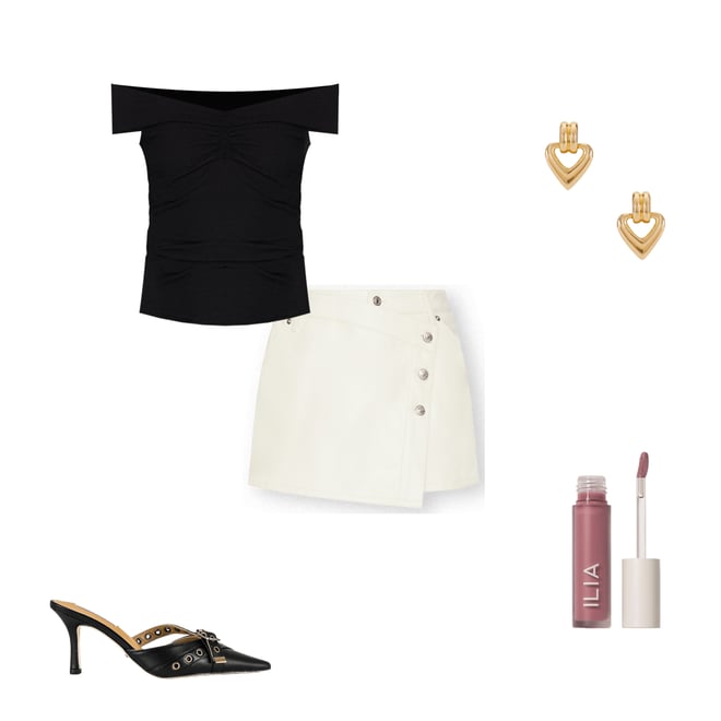 2nd bundle featuring 4 items which compliment Crue Off Shoulder Top