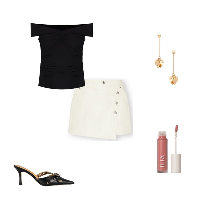 2nd bundle featuring 4 items which compliment Crue Off Shoulder Top