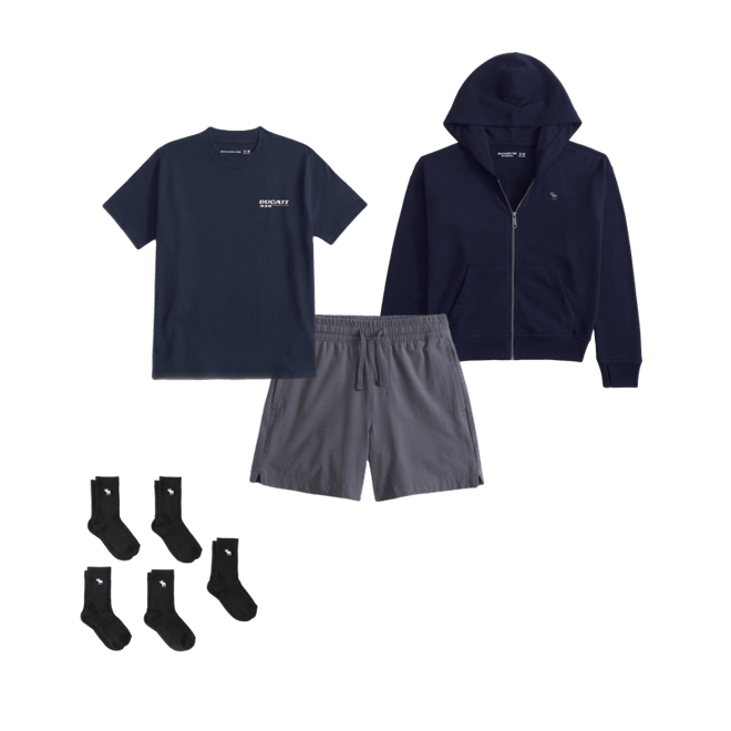 a&f hybrid shorts