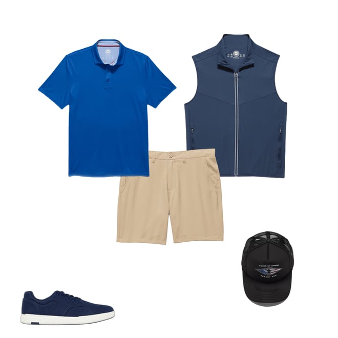 2nd bundle featuring 4 items which compliment  Pinehurst Performance Polo Shirt - Royal Blue