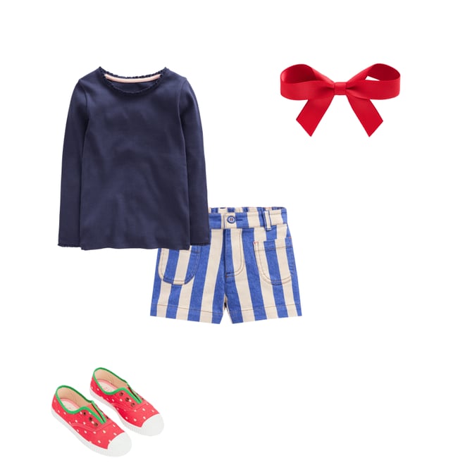 4th bundle featuring 3 items which compliment Patch Pocket Shorts-Orion Blue/ Ivory