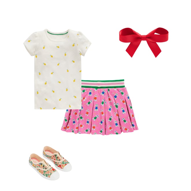 2nd bundle featuring 3 items which compliment Pleated Jersey Skort