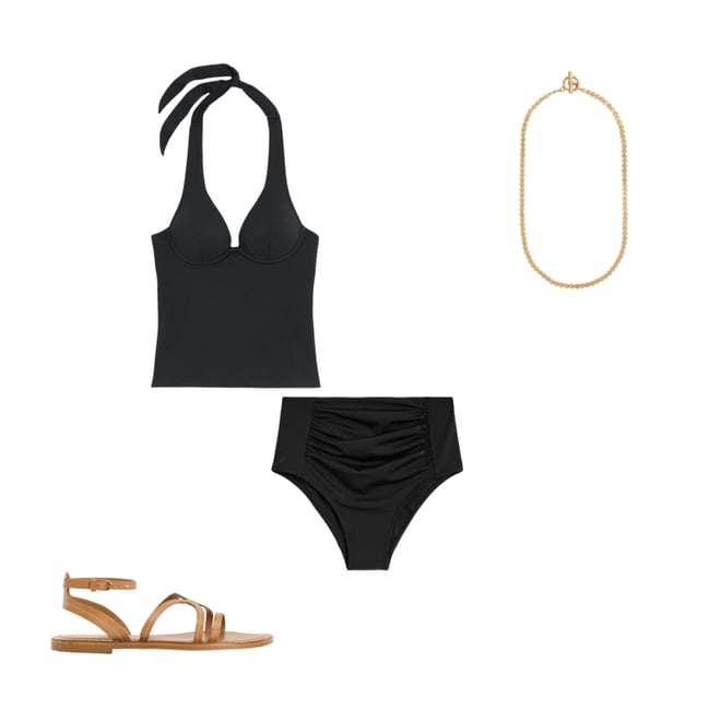 2nd bundle featuring 3 items which compliment Enhancer Tankini Top-Black