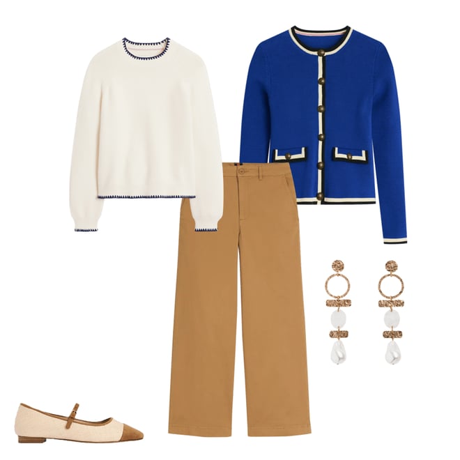 3rd bundle featuring 4 items which compliment Barnsbury Crop Chino Pants-Hazelnut Brown