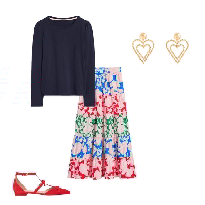 2nd bundle featuring 3 items which compliment Nadia Poplin Maxi Skirt