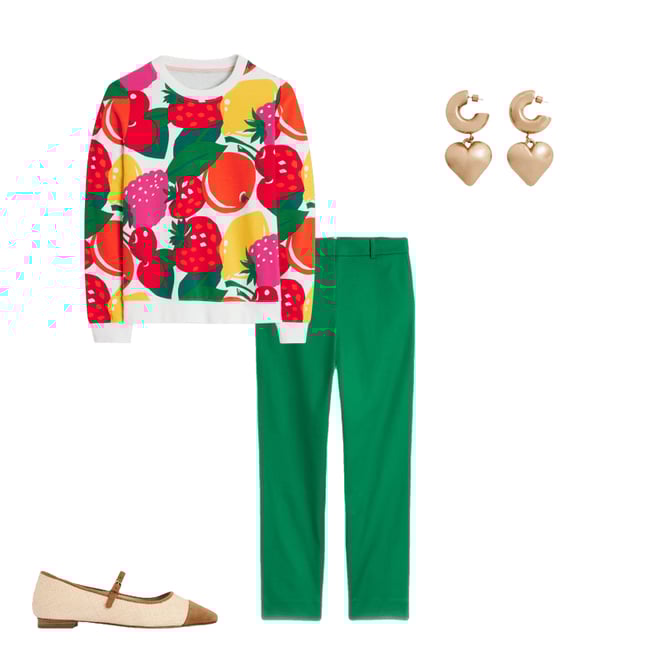2nd bundle featuring 3 items which compliment Richmond 7/8 Trousers-Rich Emerald