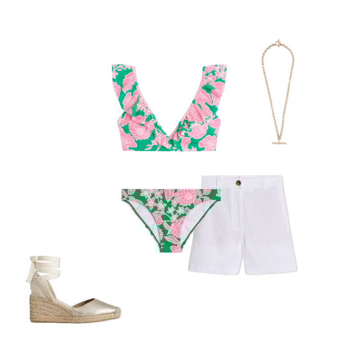 2nd bundle featuring 4 items which compliment Classic Bikini Bottoms-Emerald, Blossom Cascade