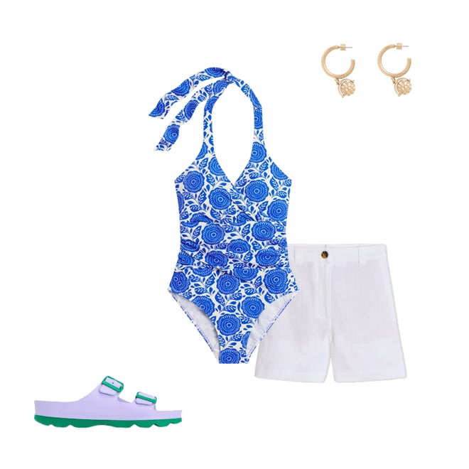 4th bundle featuring 3 items which compliment Lyla Double Buckle Sliders-Lavender Purple