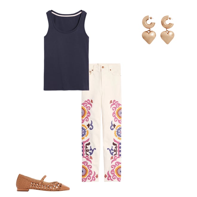 4th bundle featuring 3 items which compliment Essential Scoop-Neck Vest-Navy