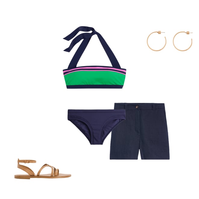 4th bundle featuring 4 items which compliment Santorini Bikini Top