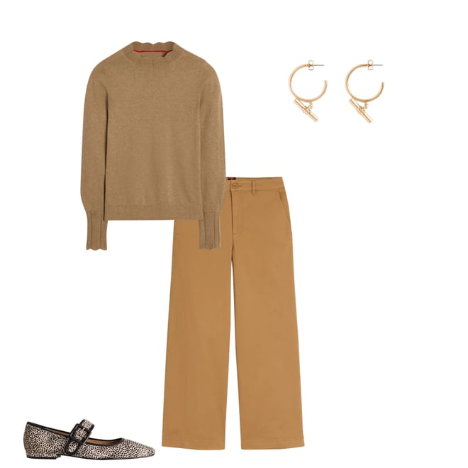 6th bundle featuring 3 items which compliment Imi Scallop Trim Jumper, Fall Leaf