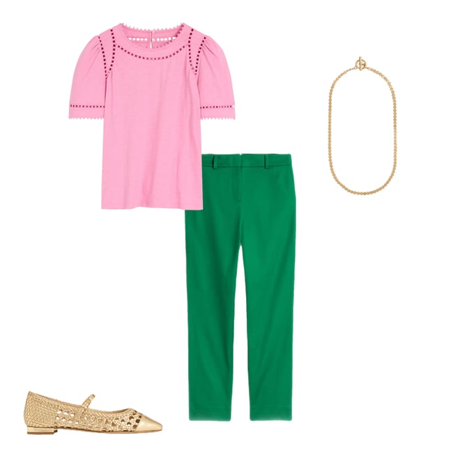 2nd bundle featuring 3 items which compliment Mila Trim Detail Top-Meadowsweet Pink