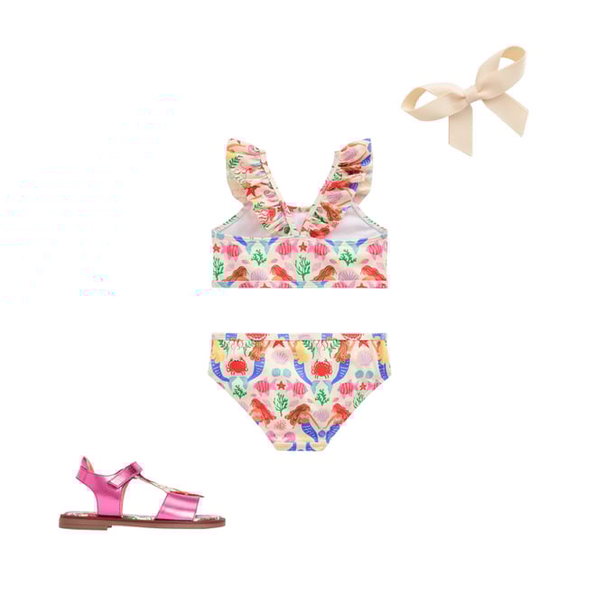 1st bundle featuring 2 items which compliment Frill Strap Bikini-Ivory Mermaid