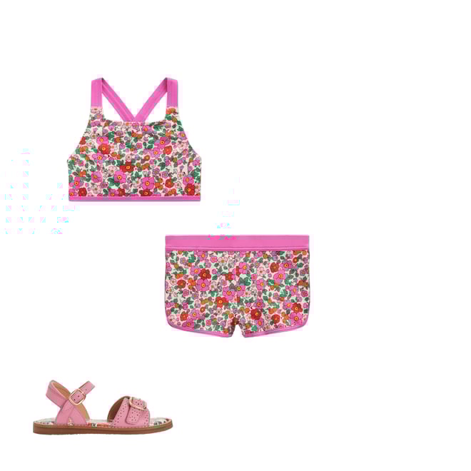 1st bundle featuring 2 items which compliment Leather Buckle Sandals-Sea Pink
